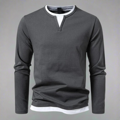 Norvielle Herren Langarm-Pullover Trendig