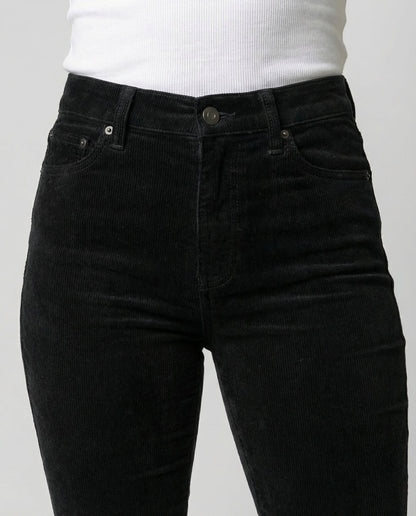 Damen Cordhose Bequem Elastisch