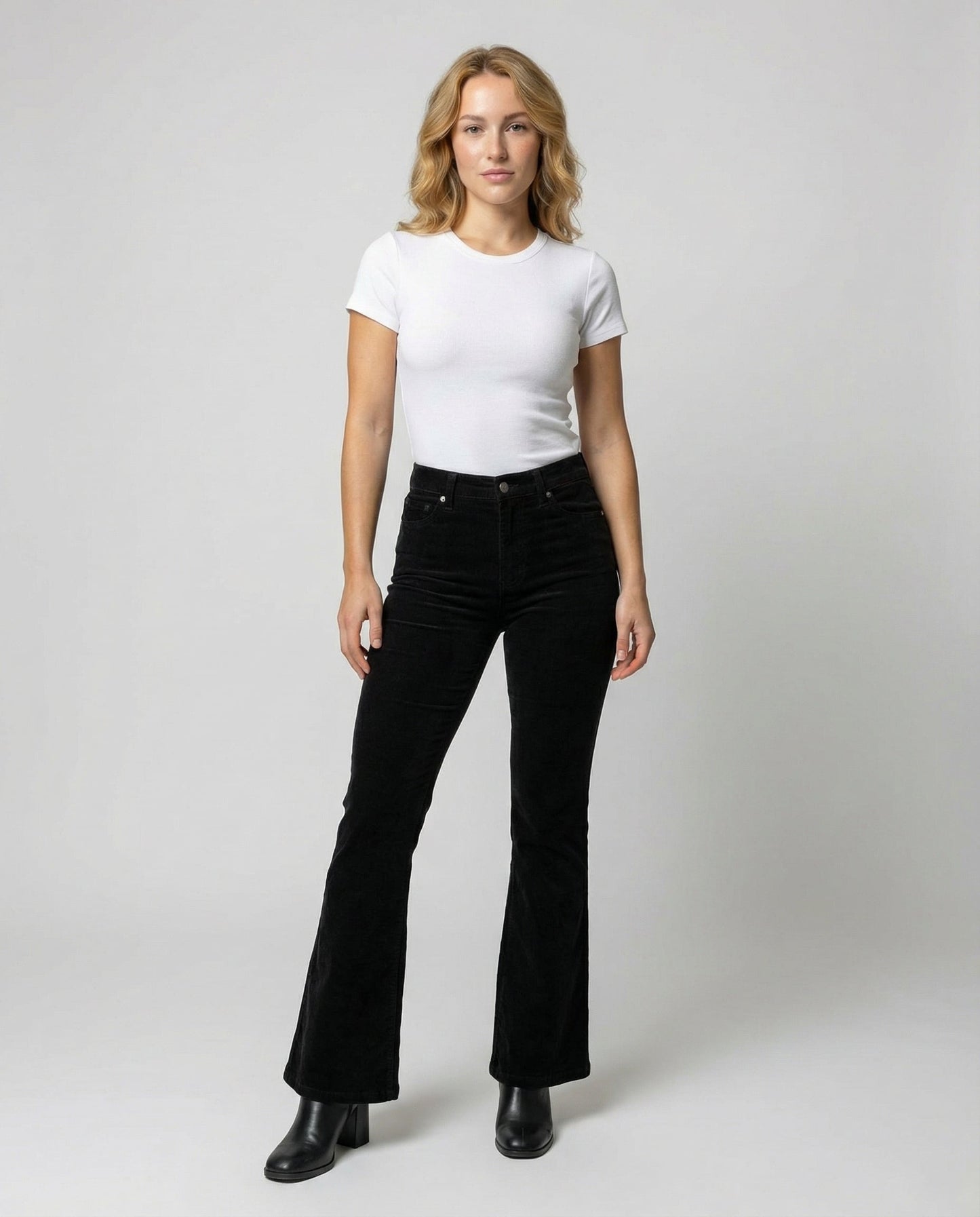 Damen Cordhose Bequem Elastisch Braun - Norvielle