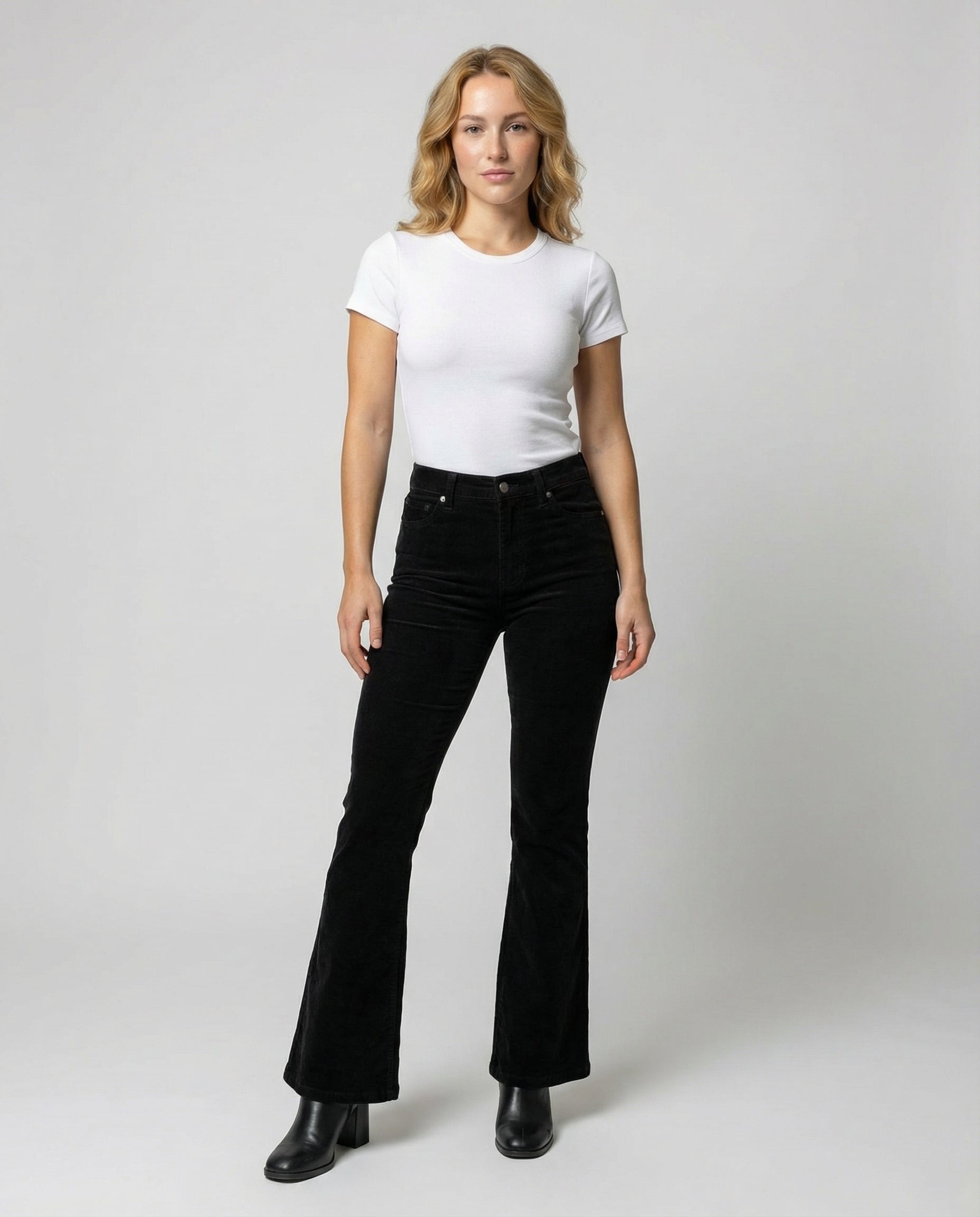 Damen Cordhose Bequem Elastisch Braun - Norvielle