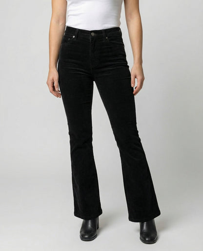 Damen Cordhose Bequem Elastisch