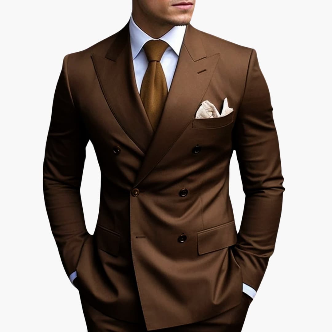Herren Zweireiher Anzug Elegant - Norvielle
