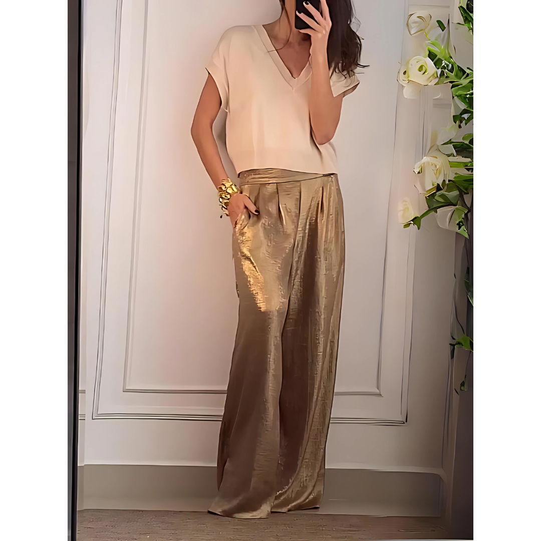 Damenhose Hochbund Elegant