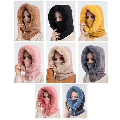 Kapuzenmütze Set Damen Warm Stilvoll