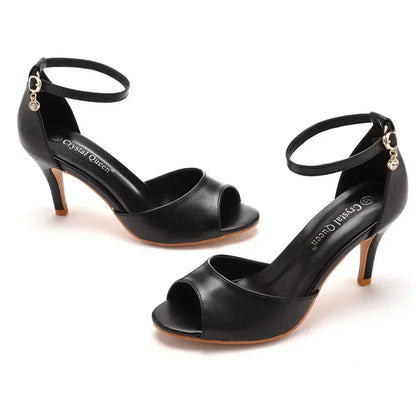 Norvielle Damen High Heels Glitzernd