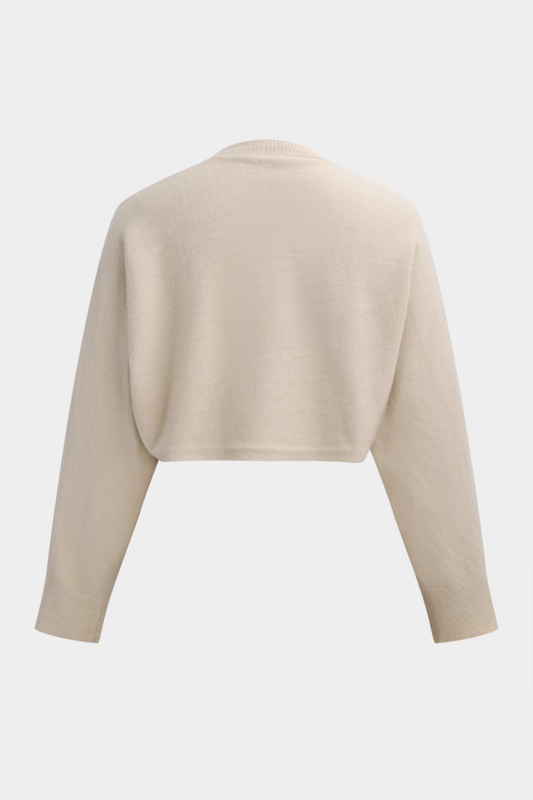 Shira Damen Strick Zweiteiler Crop Pullover Figurbetonter Rock