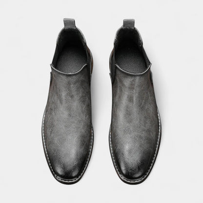 Herren Chelsea Boots Lederimitat Elastisch