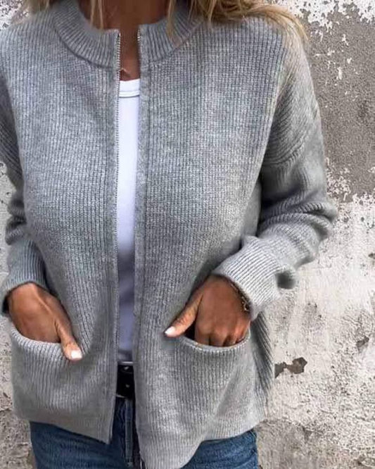 Era Damen Cardigan Baumwolle Gestrickt - Norvielle