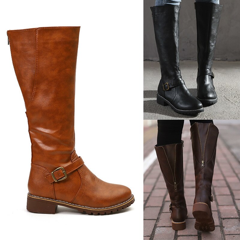 Norvielle Damen Ritterstiefel Hoch - Norvielle