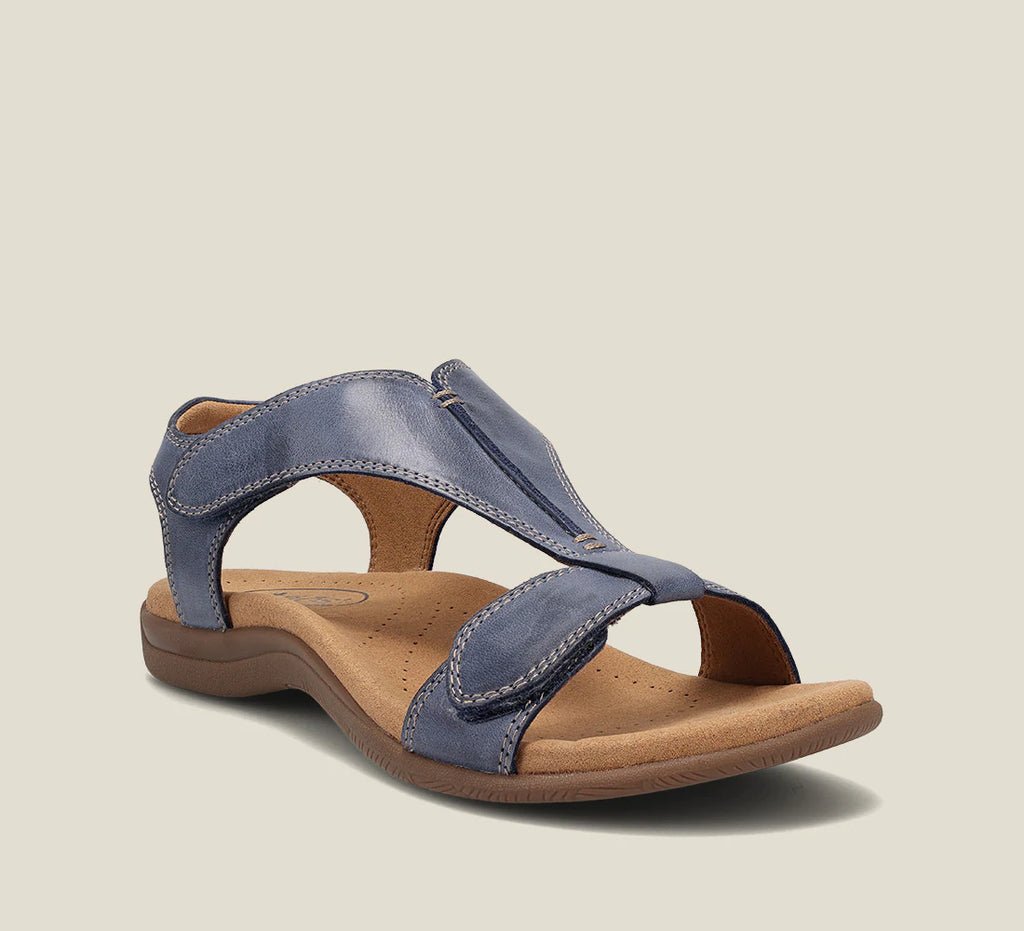 Norvielle Damen Sandalen Leder Beige