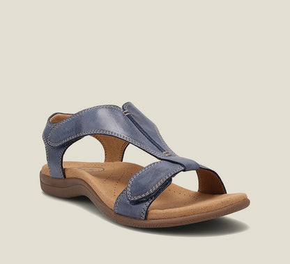 Norvielle Damen Sandalen Leder Beige