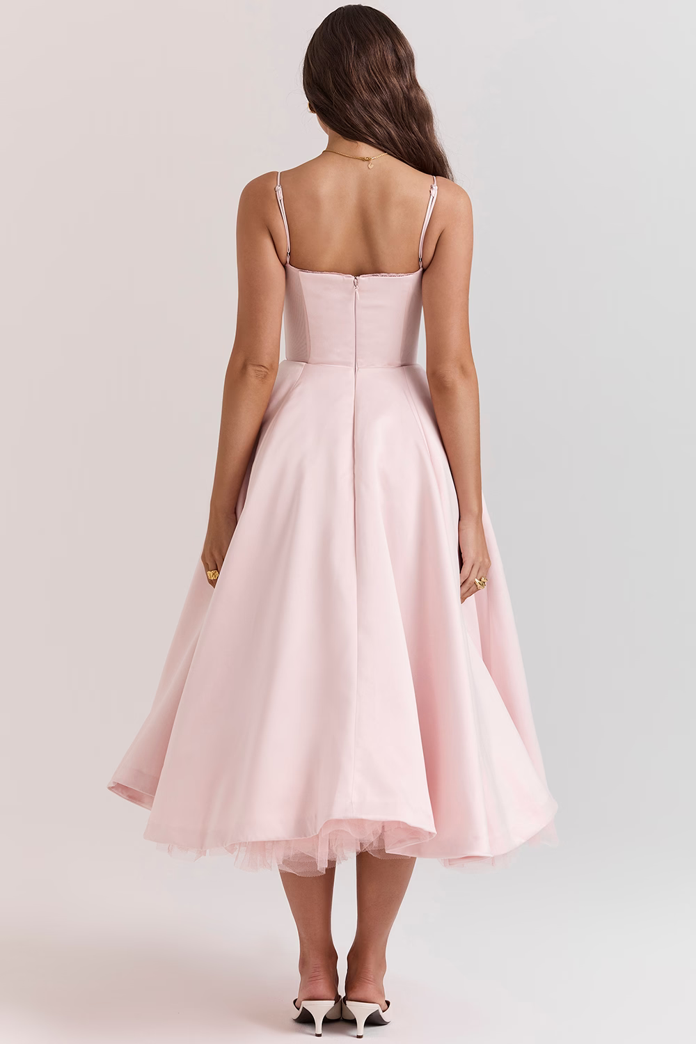 Damen A-Linie Kleid mit Korsettoberteil