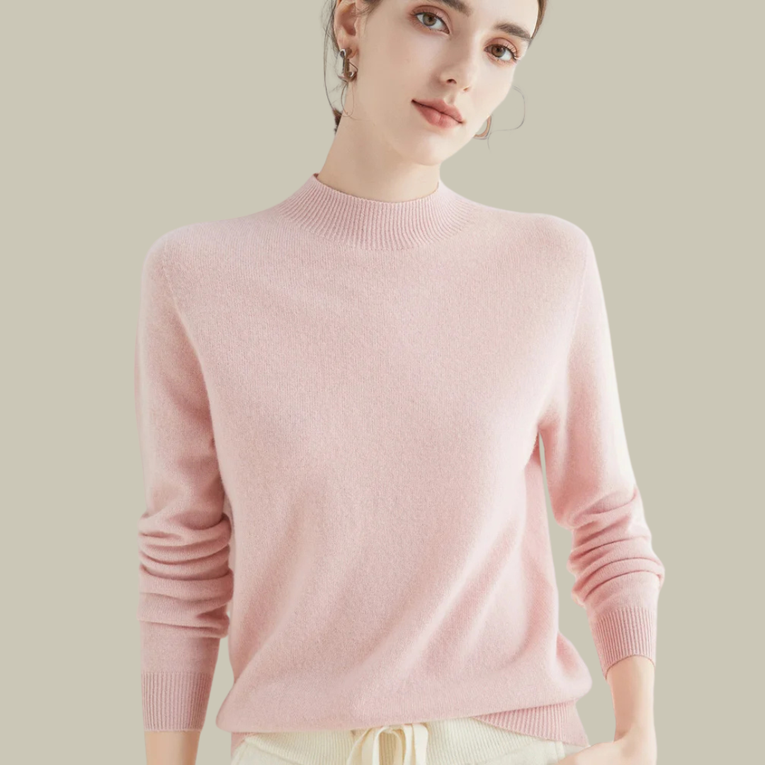 Damen Rollkragenpullover Merinowolle Winter