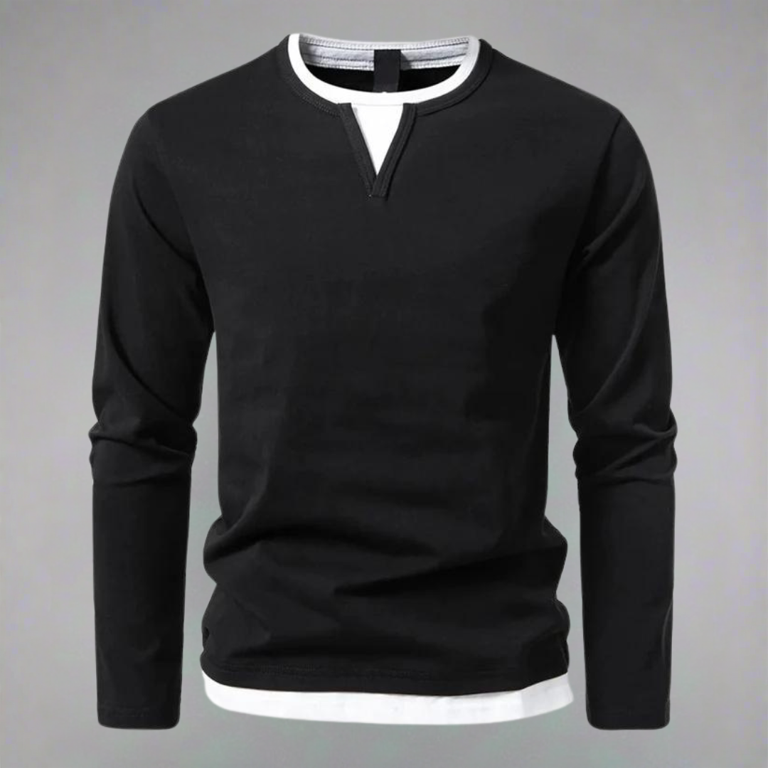 Norvielle Herren Langarm-Pullover Trendig
