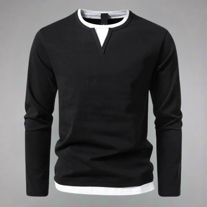 Norvielle Herren Langarm-Pullover Trendig