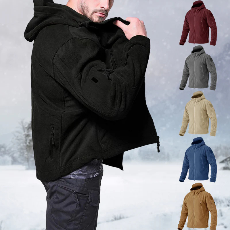 Norvielle Herren Fleecejacke Winddicht