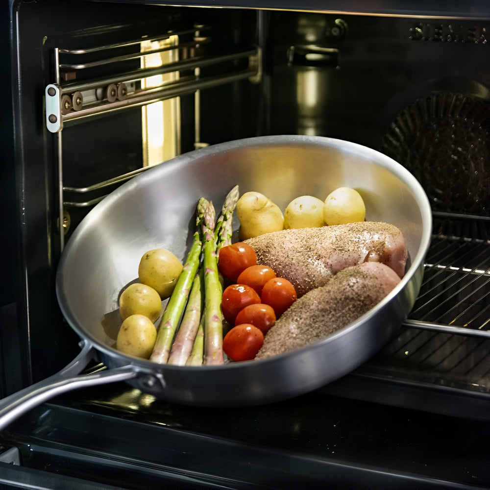 Edelstahl Bratpfanne Induktionssicher