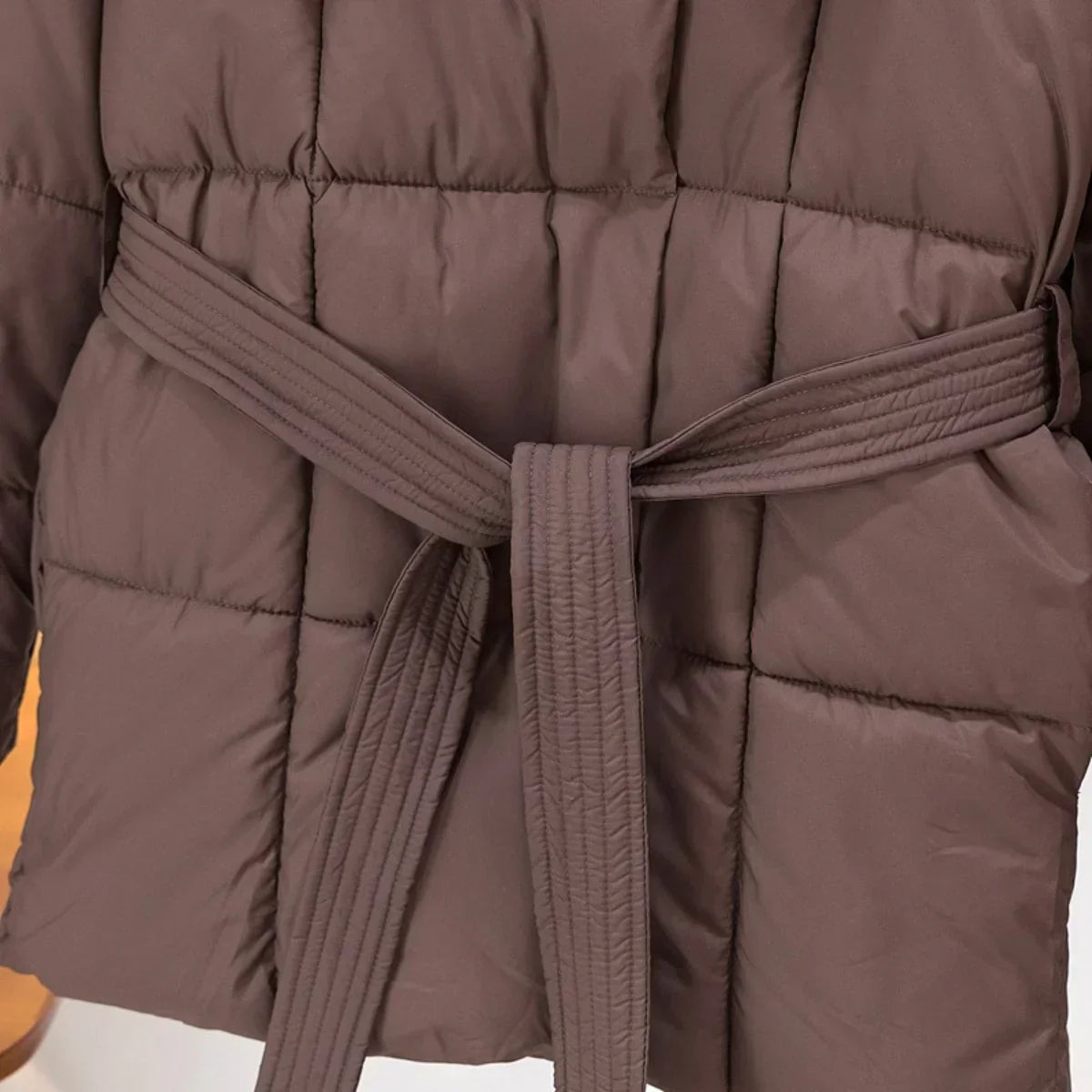 Damen Winterjacke Taillierte mit Gürtel