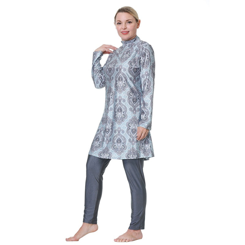 Burkini Badeanzug für Frauen Gedruckt 3XL 8XL
