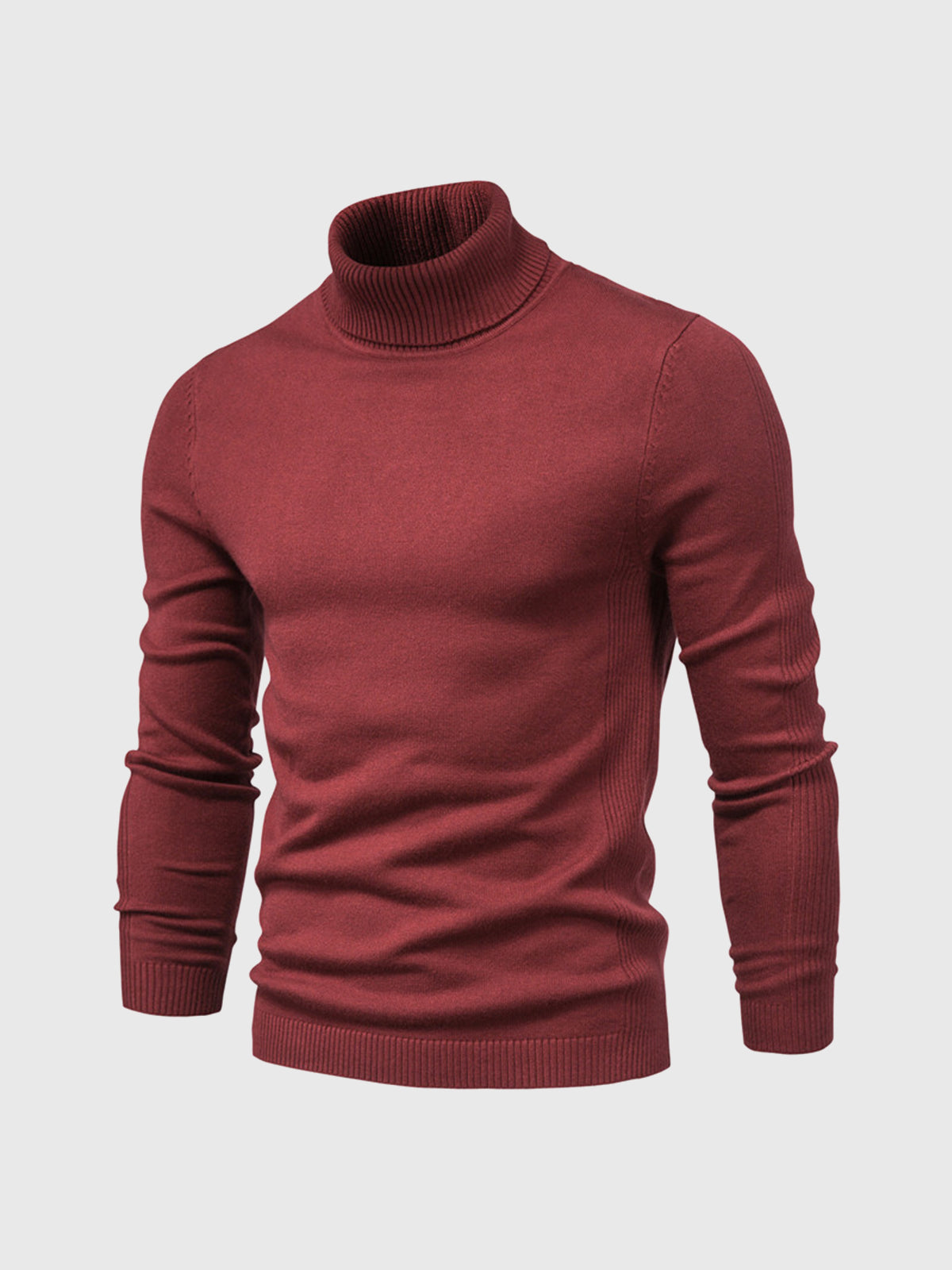 Herren Rollkragenpullover Baumwolle Elegantes Strickdesign