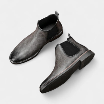Herren Chelsea Boots Lederimitat Elastisch