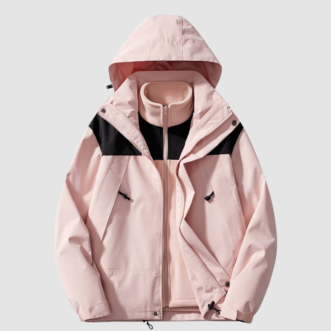 Damen 3-in-1 Fleece Winterjacke Komfort