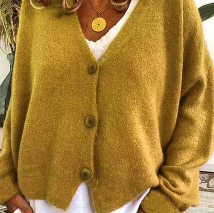 Damen Pullover Einfarbig Lockere Herbstmode