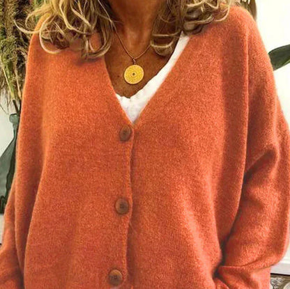 Damen Pullover Einfarbig Lockere Herbstmode