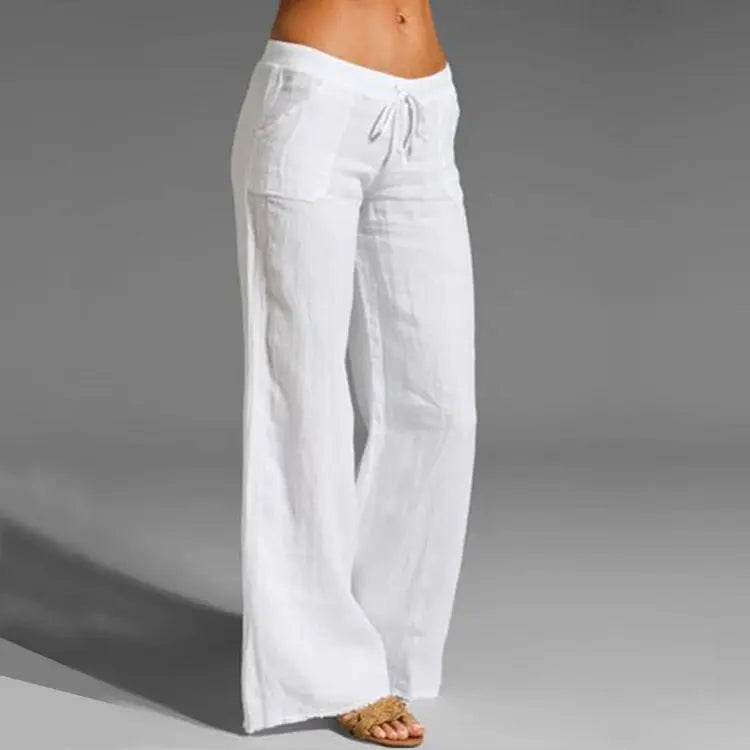 Norvielle Damen Sommerhose Leicht Lockeres Bein