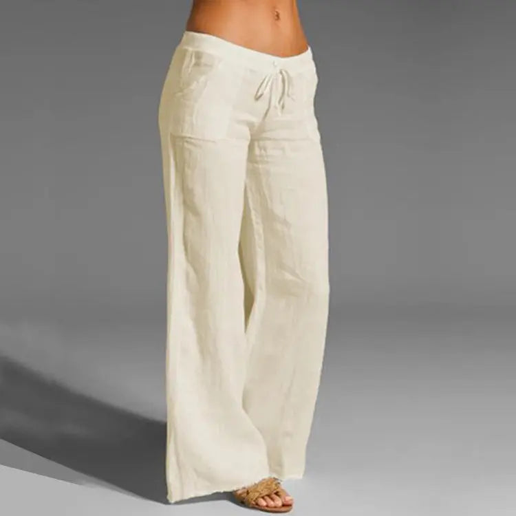 Norvielle Damen Sommerhose Leicht Lockeres Bein