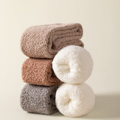 Damen Overknee-Haussocken extra Warm Flauschig Rutschfest