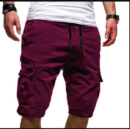 Herren Cargo-Shorts Sommer Leicht Beige