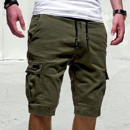 Herren Cargo-Shorts Sommer Leicht Beige