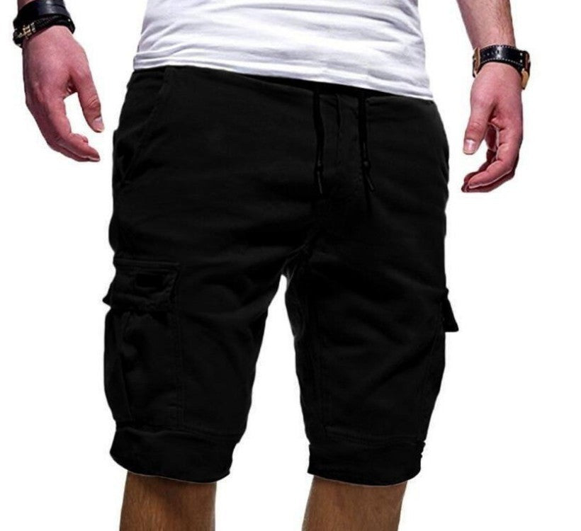 Herren Cargo-Shorts Sommer Leicht Beige