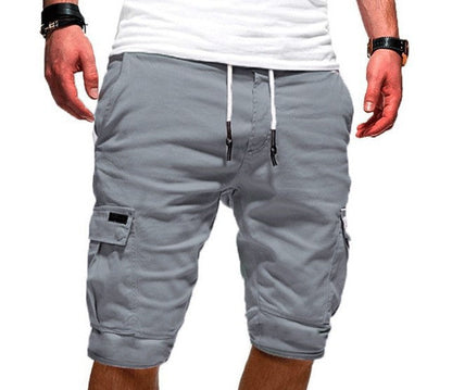 Herren Cargo-Shorts Sommer Leicht Beige