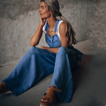 Damen Sommer Jumpsuit Leicht