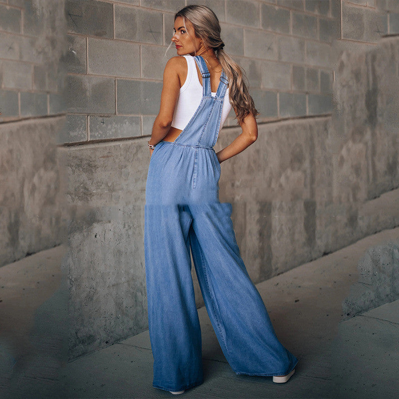 Damen Sommer Jumpsuit Leicht