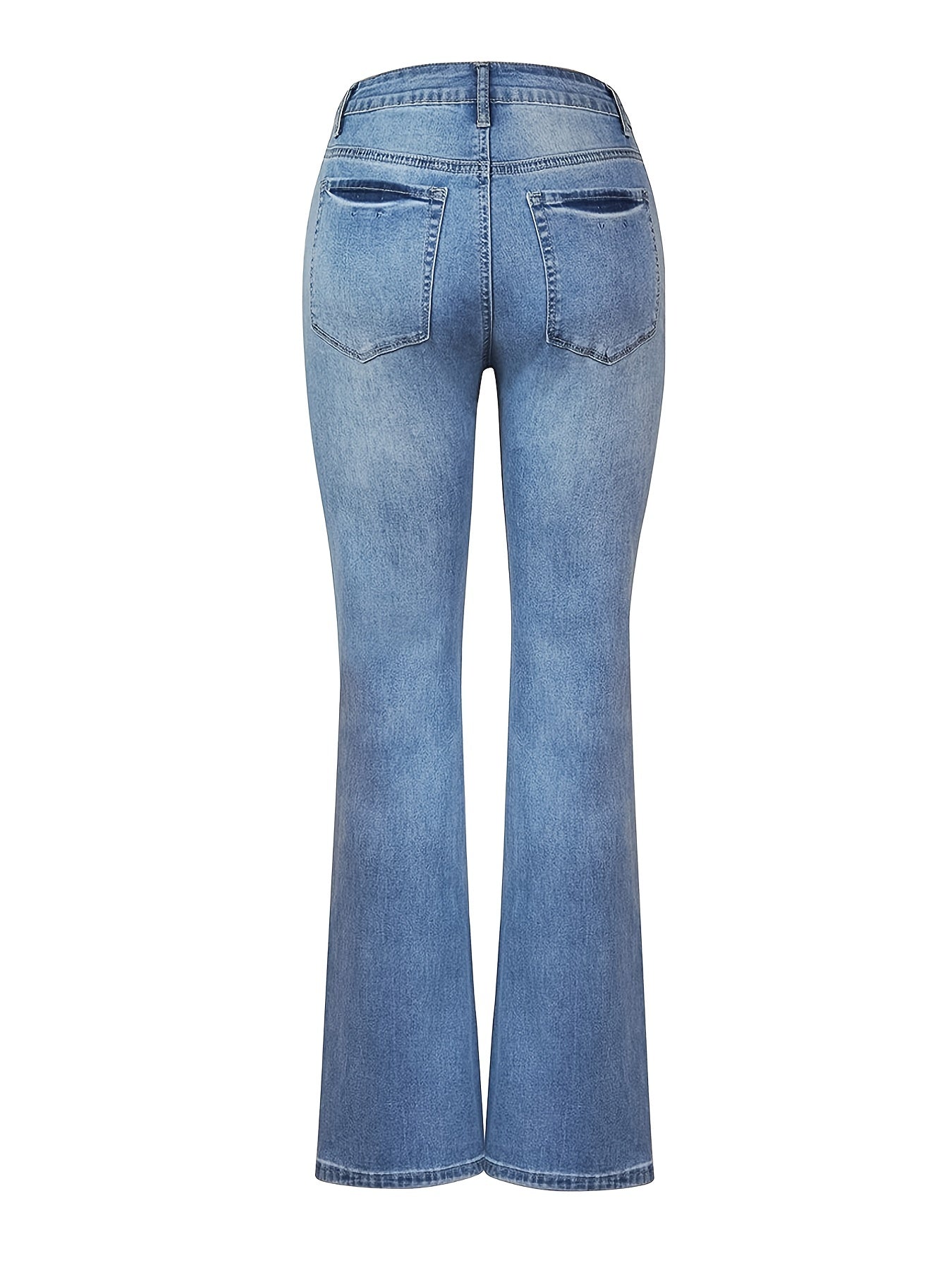 Norvielle Damen Denimhosen Mit Schrittknopf Röcke Effekt