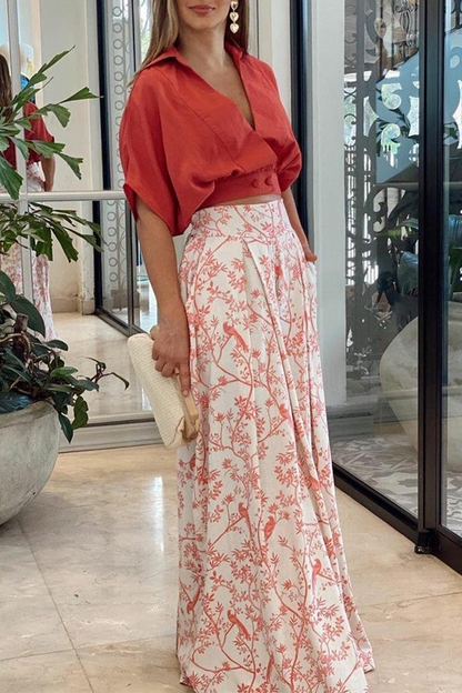 Damen V-Ausschnitt und Hosen Set
