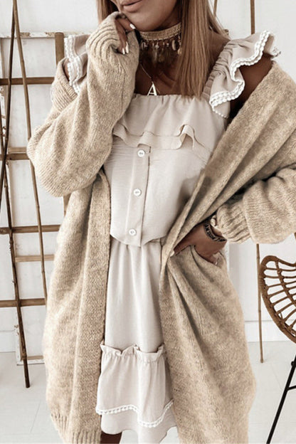 Norvielle Damen Offene Strickjacke