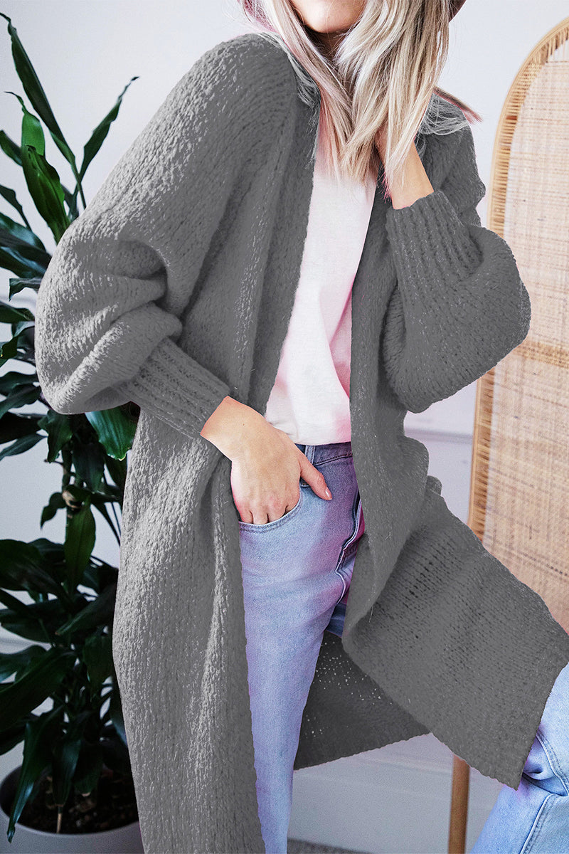 Norvielle Damen Offene Strickjacke