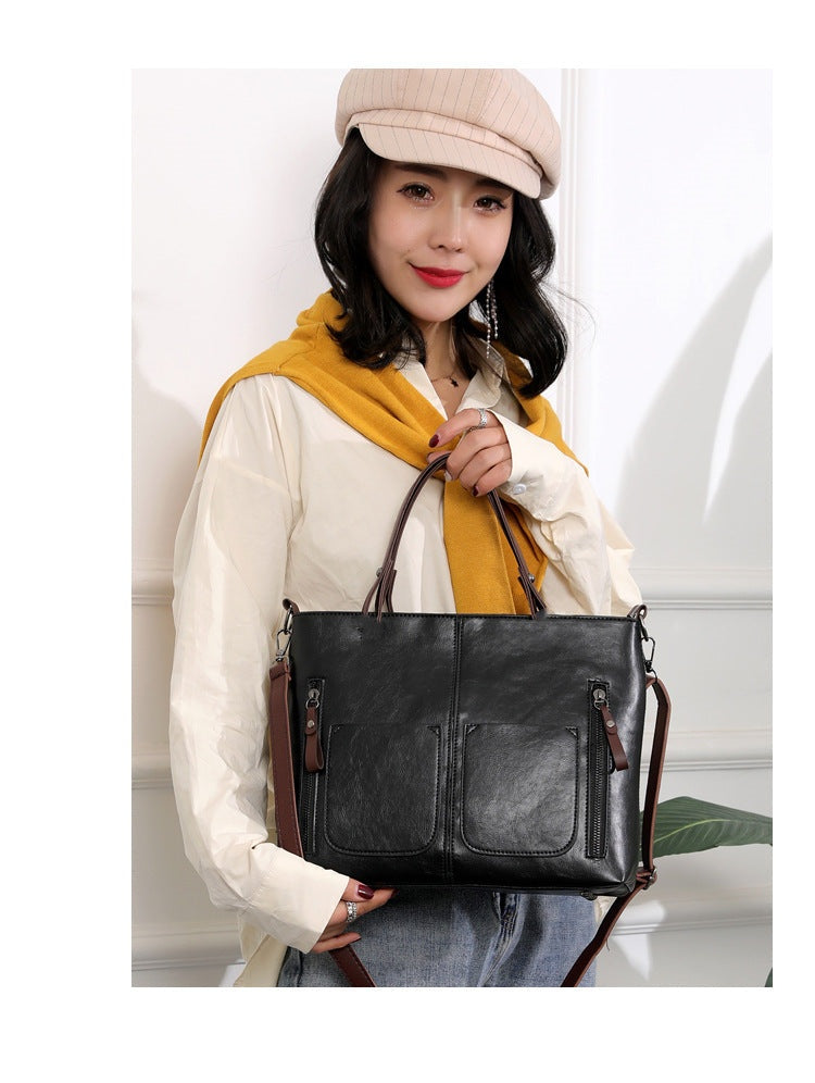 Elegante Damenhandtasche aus PU-Leder