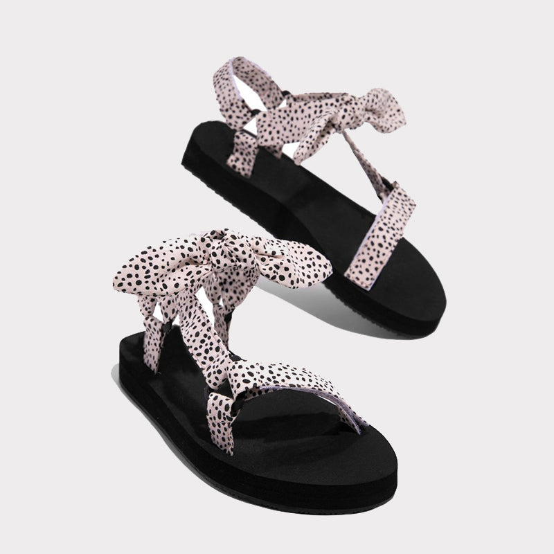 Norvielle Damen Sandalen mit Bogen Offene Schuhe