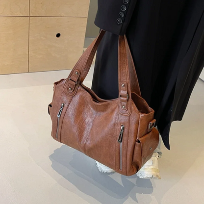 Damen Große Handtasche Leder Mit Schultergurt