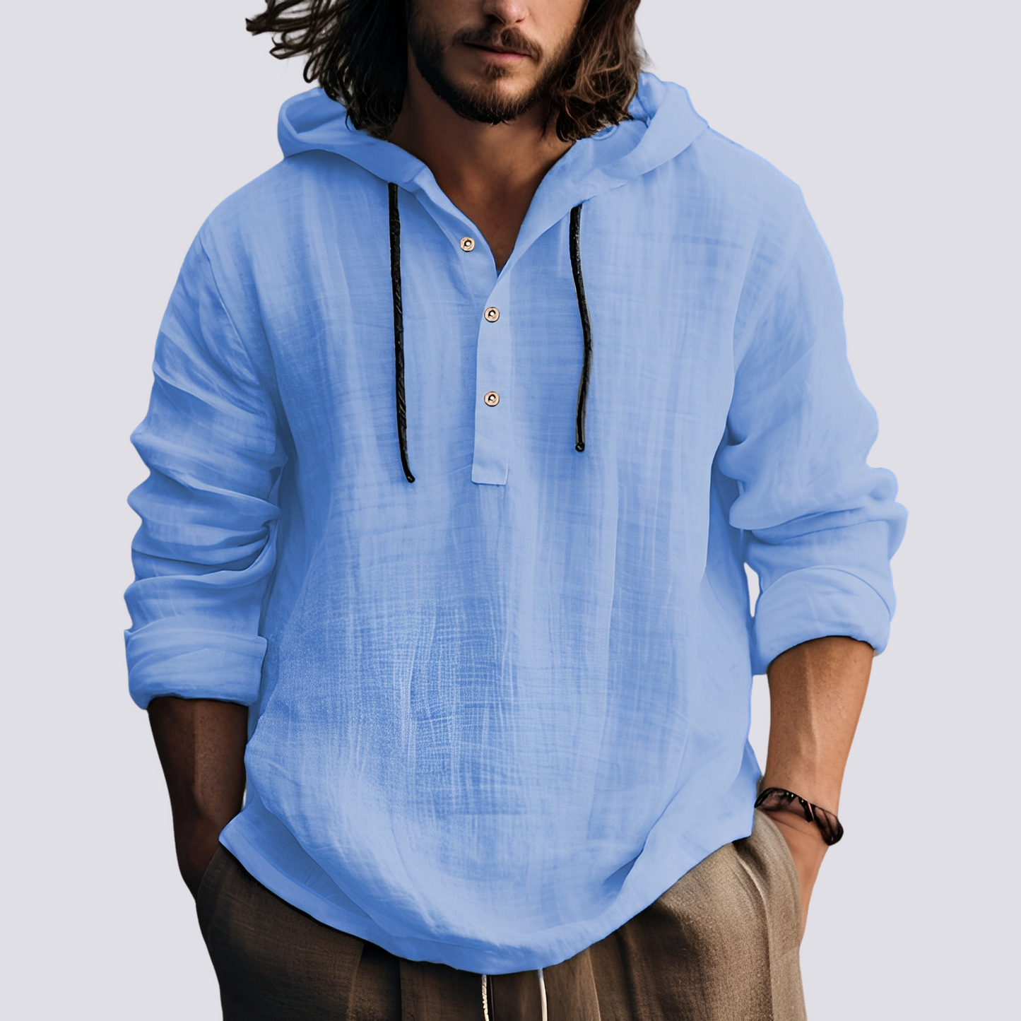 Herren Kapuzenshirt Stilvoll Baumwolle