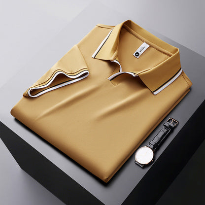 Herren Poloshirt Formelles Baumwoll-Hemd Weiß - Norvielle