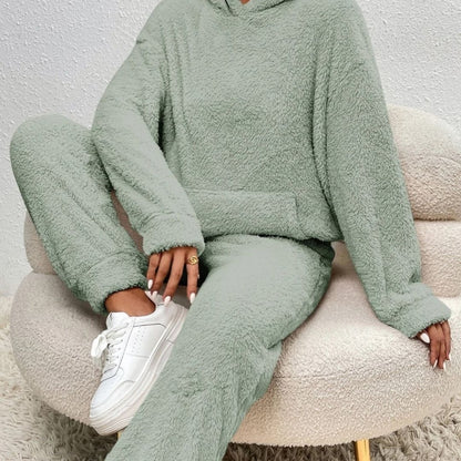 Damen Cozy Kapuzen-Loungewear-Set Frühling