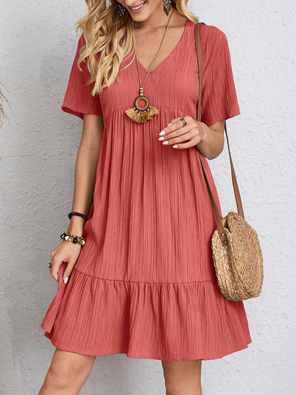 Damen Freizeitkleid Bequem Locker Sitzend - Norvielle