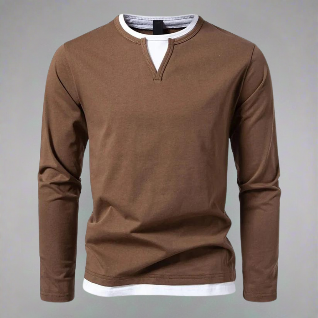 Norvielle Herren Langarm-Pullover Trendig