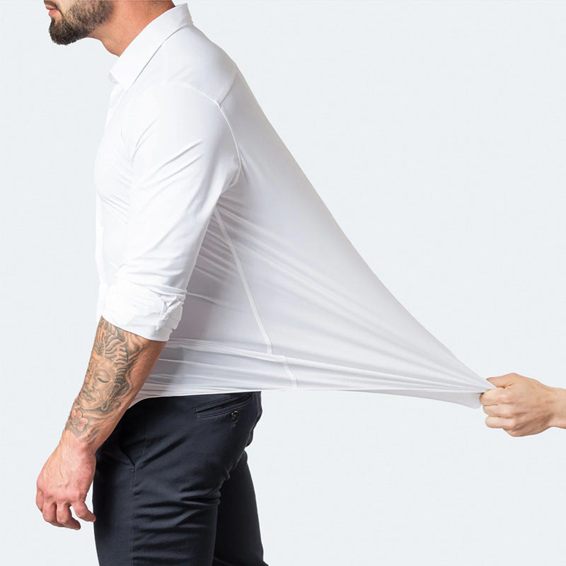 Benjamin Herren Business Hemd Slim Fit Langarm Stretch